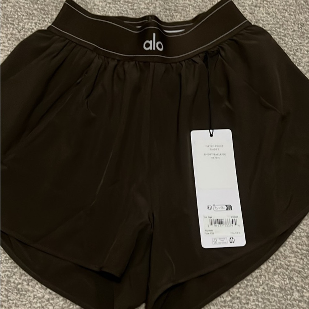Alo Women's Espresso Match Point Shorts